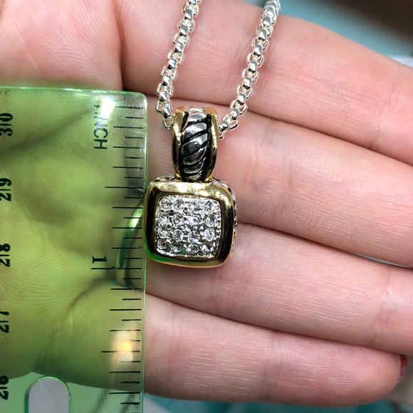 🌟 Silver Gold Necklace - Picture 6 of 6